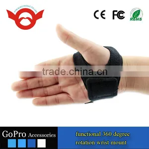 360 Degree Rotation Wrist Strap Band Mount for Go Pro Hero4 Session Gopros 4 3+ 3 SJ4000 SJ5000 Xiaomi yi Accessories thumbnail-3