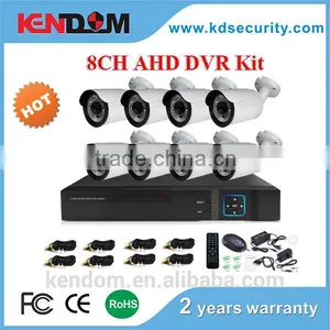 Kendom High Cost Effective 8 CH IR CCTV System Kit 960P Recording DVR AHD Bullet Cameras CMOS Sensor Indoor and Outdoor Use thumbnail-1