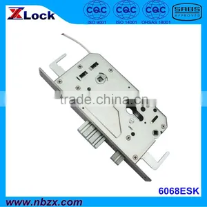60mm Backset & 68mm CC Distance, Security Door Fingerprint/IC Card/Coded Lock Electronic Lock Body 6068ESK, thumbnail-1