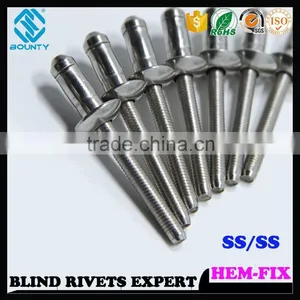 HIGH QUALITY HOT SELLING FACTORY HIGH SHEAR STRENGTH HEM TYPE POP RIVETS thumbnail-4