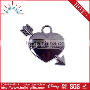 Cupid's Arrow Girlfriend Heart Pendant Necklace thumbnail-1