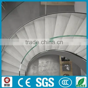 Indoor Curved Steel Wood Stair Case/ Glass Staircase --YUDI thumbnail-5
