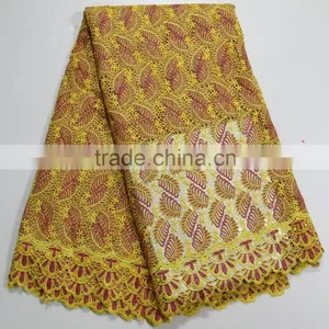 African Lace Fabrics in Turkey African Nigerian Guipure Lace Women Cord Lace for Party Dress thumbnail-1