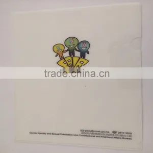 Promotional PP File Folder Printing Plastic File Folder A4 L Shape File Folder thumbnail-1