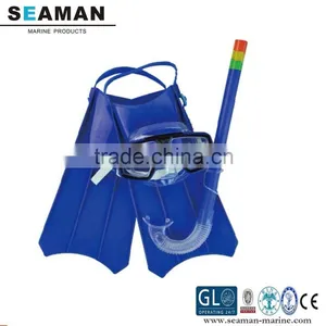 Kids Diving Swimming Set With Flippers (diving Mask Snorkel Fins for Children) thumbnail-1