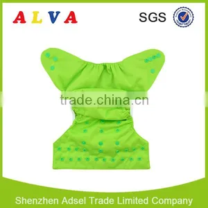 Alva Hot Sale Solid Color Nappy Cover Reusable and Washable Baby Diaper Cover thumbnail-6