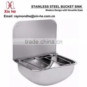 Stainless Steel Bucket Sink Mop Sink, Commercial Cleaner Sink for Public Sanitation thumbnail-5