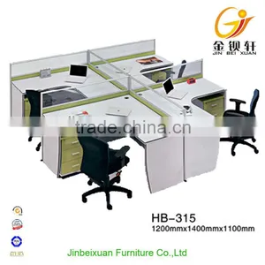 Contemporary Melamine Style Office Cubicle Workstation thumbnail-1