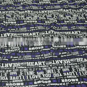 Customize Letter Print 4 Way Stretch Fashion Design Nylon Lycra Sportswear Fabrics thumbnail-3