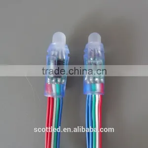 Waterproof IP66 12mm Full Color DC5V LPD6803 IC Led String Light Led Christmas Pixel Light thumbnail-1