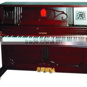 Musica Instrument Upright Piano 125C1/Red Wood Archaic thumbnail-1