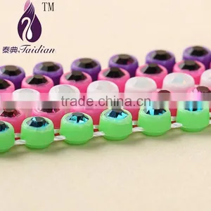 3mm Rhinestone Trim Plastic For Wedding Dress thumbnail-3