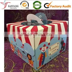 Foldable Shipping Paperboard Box for Biscuit Packaging Buffoon Print thumbnail-1