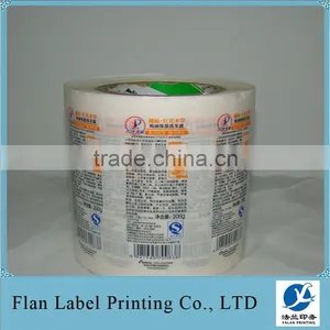 Waterpfoof Silksreen Words Transparent Label for Lotion Bottle thumbnail-1