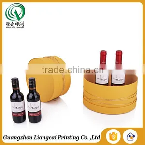 Eco-friendly Bio-degradable Cusyom Thin Round Light Box for Wine Paper Box Packing thumbnail-1