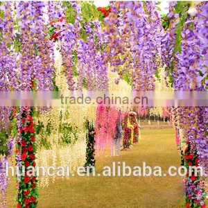High Quality White Wisteria 110cm,artificial Wisteria Flower thumbnail-4