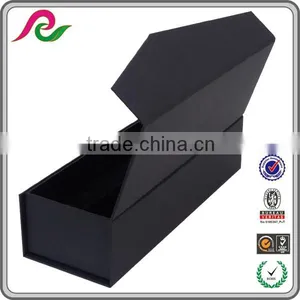Custom Black Cardboard Paper Box With EVA Magnet for Wine Packing thumbnail-3