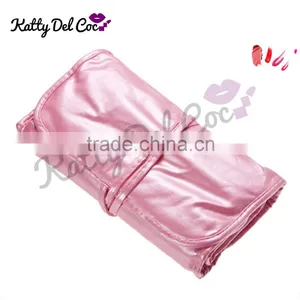 Best Quality Pink 24pcs Natural Hair Pony Professional Makeup Brush Set With PU Bag thumbnail-2