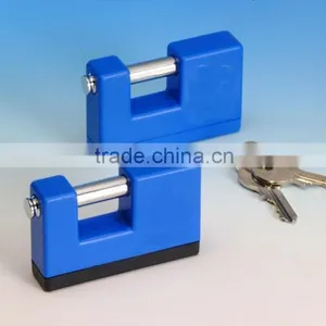 Lipson LS-202 Free Sample!Zinc Alloy Plastic Coated Rectangule Padlock thumbnail-3