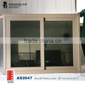 ROGENILAN 88 Series Champagne Color Sliding New Design Aluminum Window thumbnail-3