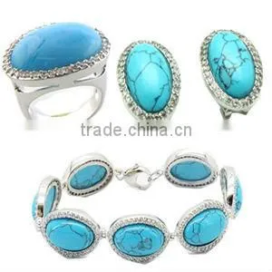 Big Turquoise Fashion Jewelry Sets thumbnail-1