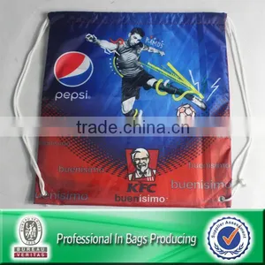 Lead-free 100% Recycled 210D Polyester Drawstring Sports Sack Packs thumbnail-1