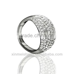 New Style Hot Sale Cystal Silver Rings thumbnail-1
