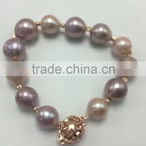 Baroque Pearl Bracelet 10-13mm thumbnail-1