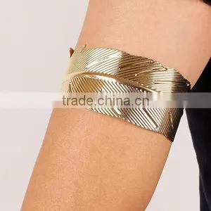 Vintage Open Bangle Chain Link Ring Antique Silver Carved Leaf Flower Bracelet thumbnail-2