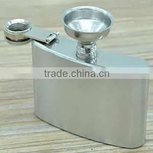 4oz Stainless Steel Flask Flagon/Hip Flagon With Funnel thumbnail-3