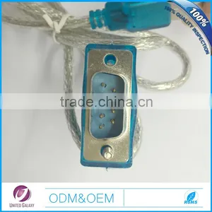 High Quality USB to RS232 DB9 9pin OD5mm PVC Male to Male Cable Use for Iphone Mac Computer thumbnail-6