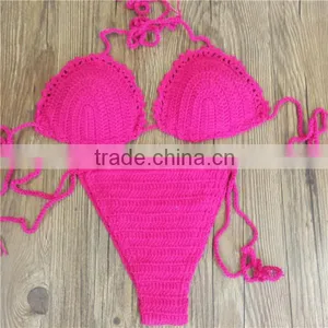 Crochet Bikini Crop Top thumbnail-3