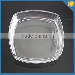 Clear Square Glass Plates thumbnail-1