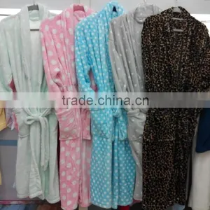 OEM Factory Sexy See Through 100% Polyester Bathrobe Sleepwear for Women thumbnail-5
