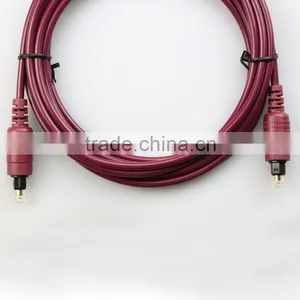 2015 New Model Optical Fibre Cable Toslink to Toslink 4mm Plug Moulded Gold Plated thumbnail-1