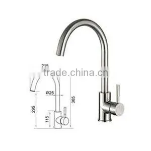 SUZAN(2201) High Quality Lead Free SUS304 Stainless Steel Kitchen Faucet thumbnail-1