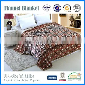 100%polyester Custom Coral Fleece and Flannel Fleece Blanket thumbnail-1