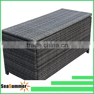 Waterproof Outdoor Cabinet Wicker Rattan Storage Box thumbnail-1