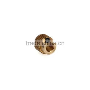 3D Printer Jewelry Parts 40 Tooth Extruder Filament Drive Gear for MK8 Makerbot Printers Brass Gear thumbnail-3