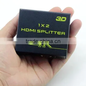 High Speed Mini 2 Port HDMI Splitter Converter 1x2 Support 3D 1080P thumbnail-4