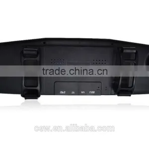 Newest 4.3 Inch Car Black Box Dual Lens Video Recorder Dash Cam Rearview Mirror Car Camera 1080P HD Car DVR thumbnail-5