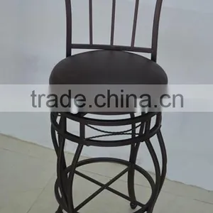 Wholesale Iron Steel Banquet Chair Furniture Famous Design Indoor Wrought Iron Chairs for Sale thumbnail-2
