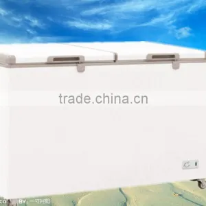 100-1700Ldouble Top Door Double Foam Door Horizontal Chest Freezer thumbnail-4