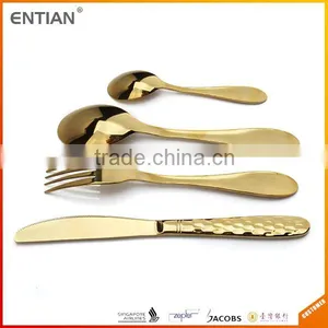 PVD Coating Gold Color Cutlery, Stainless Steel Flatware 18/10, Flatware thumbnail-4