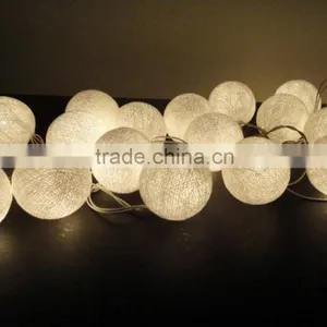 Party Wedding Favor Cotton String Light Balls Led Solar String Light thumbnail-3