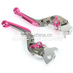CNC Billet Aluminium Adjustable Motorbike Controls Brake Clutch Levers thumbnail-5