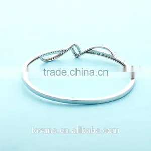 Latest Design Vogue Jewellery Open Pure Silver Bangle Bracelets SBG387W thumbnail-2