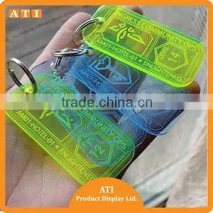 ATI OEM Qrade Promotion Gift Custom Crystal Acrylic Keychain thumbnail-4