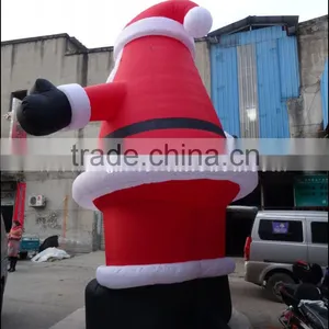 20ft Newest Outdoor Inflatable Sitting Santa for Christmas Decoration thumbnail-3