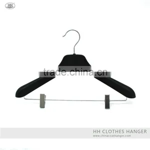 The Empty Plastic Big Shoulder Suit Hanger With Metal Clips ,50*17mm Chrome,soft Matt Finishing thumbnail-3